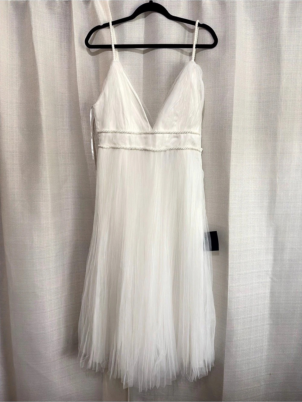 Lulus  White tulle Mini Dress Size xl NWT